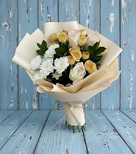 Букет цветов из:  Розы и Хризантемы в Кяхте