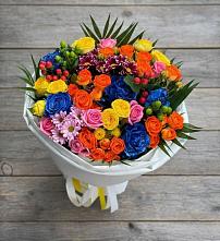 Букет цветов из:  Розы и Хризантемы в Кяхте