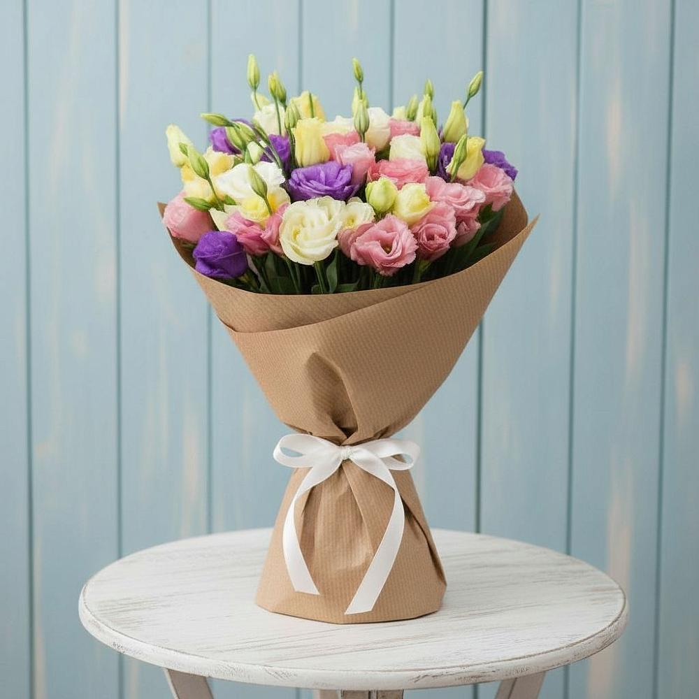 Букет цветов из: Лизиантусы в Кяхте