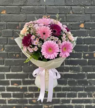 Букет цветов из:  Герберы и Хризантемы в Кяхте