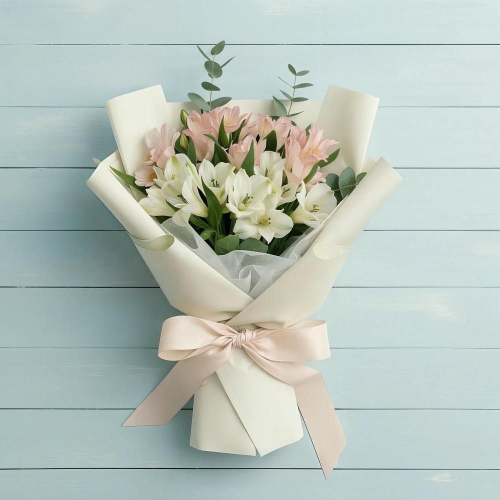 Букет цветов из: Альстромерии в Кяхте