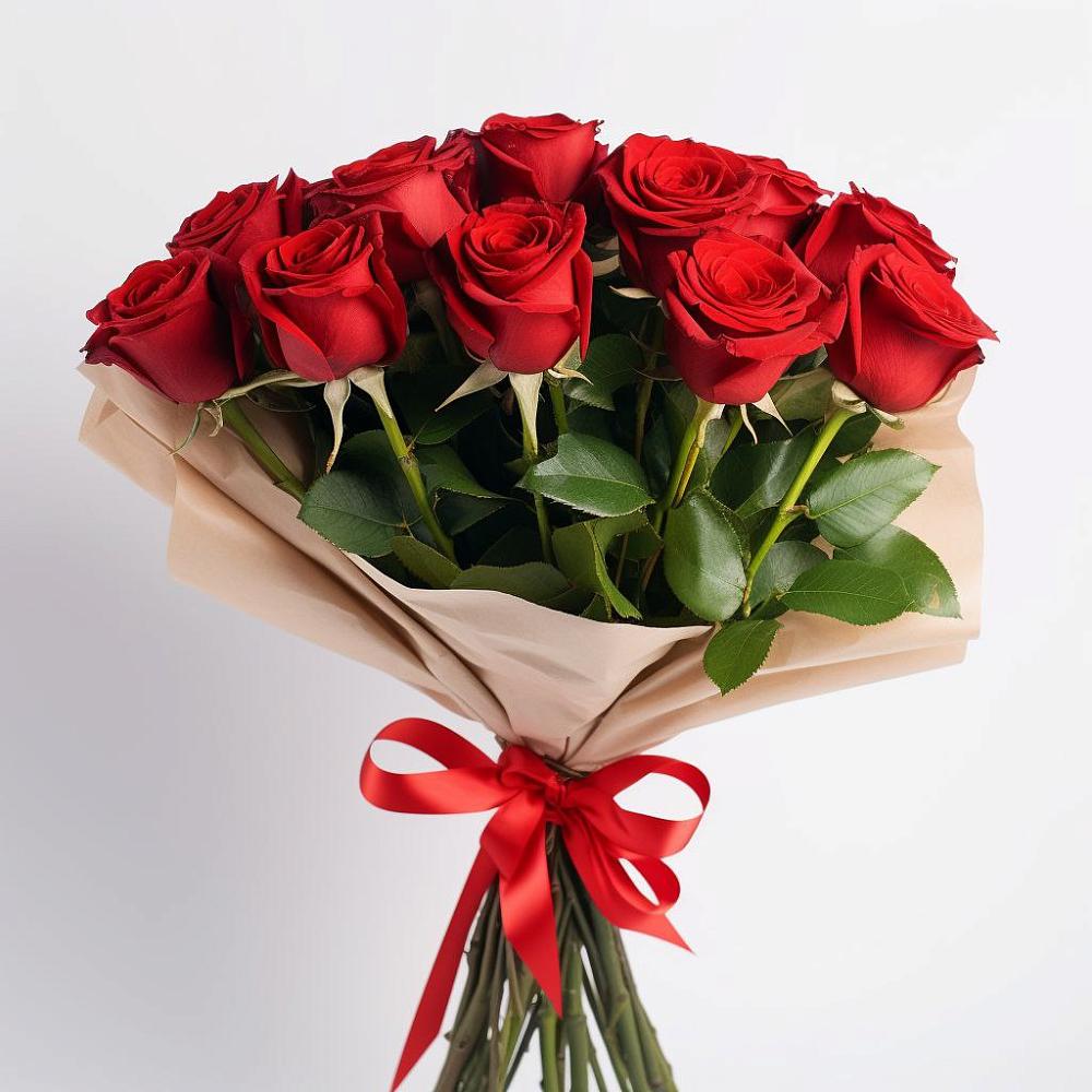 Букет 11 Красных роз Эдлесс Лав в Кяхте