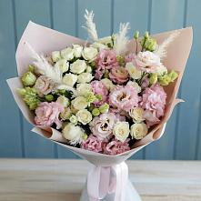 Букет цветов из:  Альстромерии и Розы в Кяхте